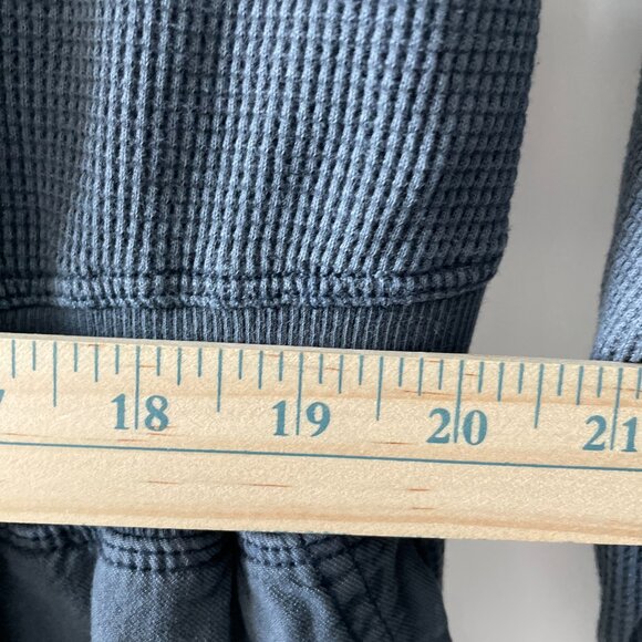 Anthropologie Daily Practice Womens Blue Waffle Knit Utility Mini Dress Size L - Picture 9 of 12